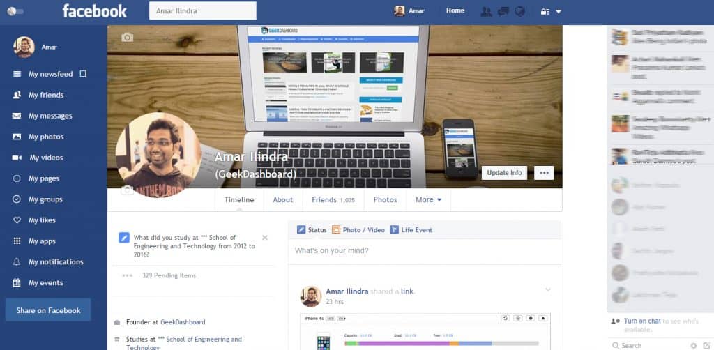 get Facebook flat UI