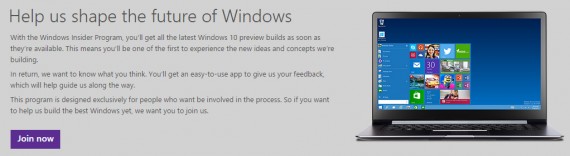 Join Windows 10 Technical Preview 