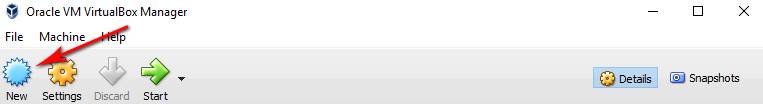Click New to create virtual machine