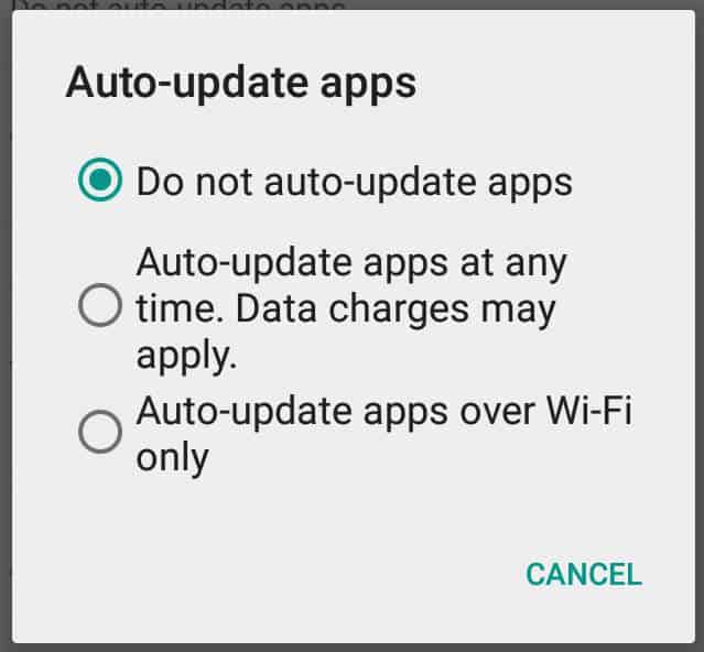 Disable Automatic Updates