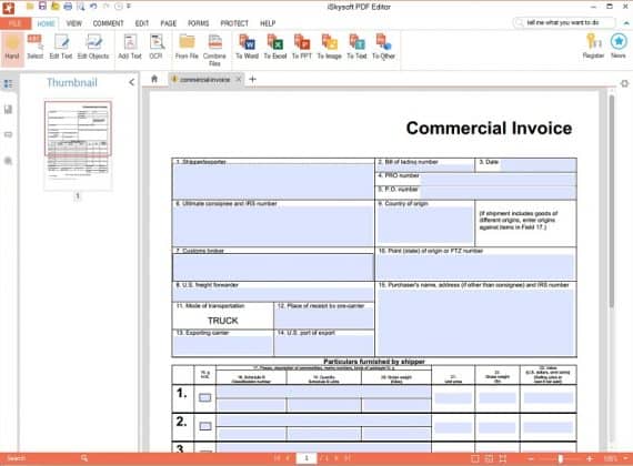 iSkysoft PDF Editor Fill Forms Feature