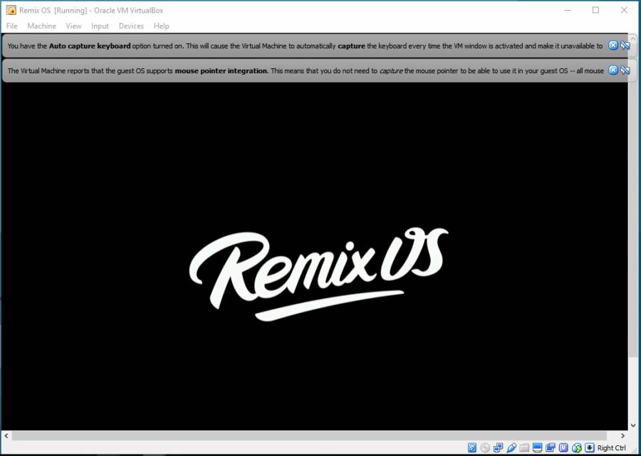 Remix OS is loading=